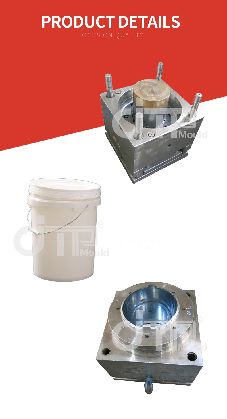 2L Printed PP Plastic Bucket Mold for Latex Paint, or Other Chemical Product Mould