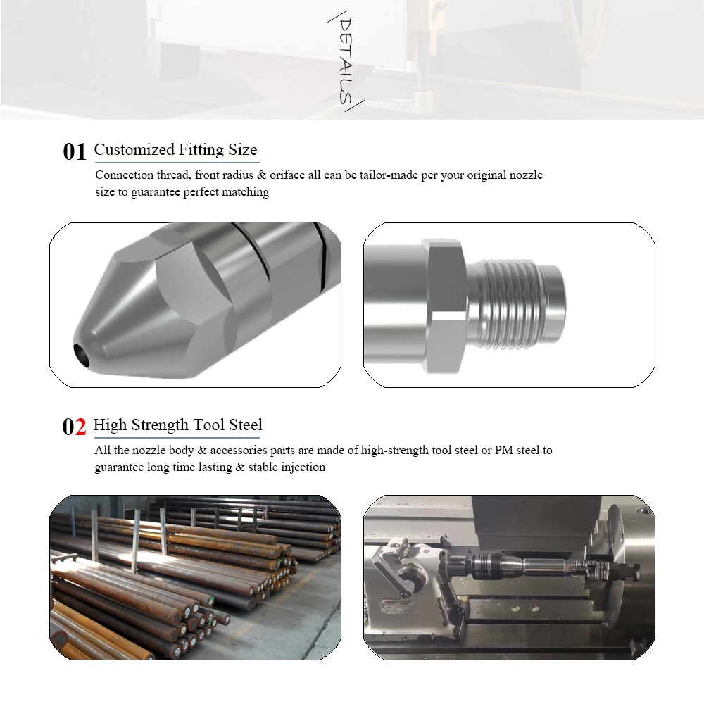 Liquid Silicon Rubber (LSR) Injection Molding Pneumatic Shut off Special Nozzle