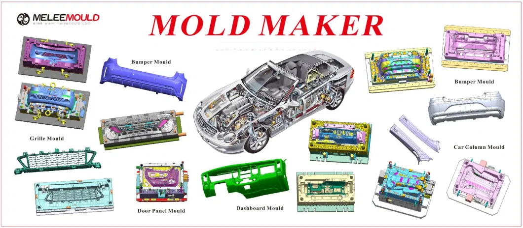 Plastic Injection Auto Parts Accessories Front Rear Bumper Audi Bumper Mold