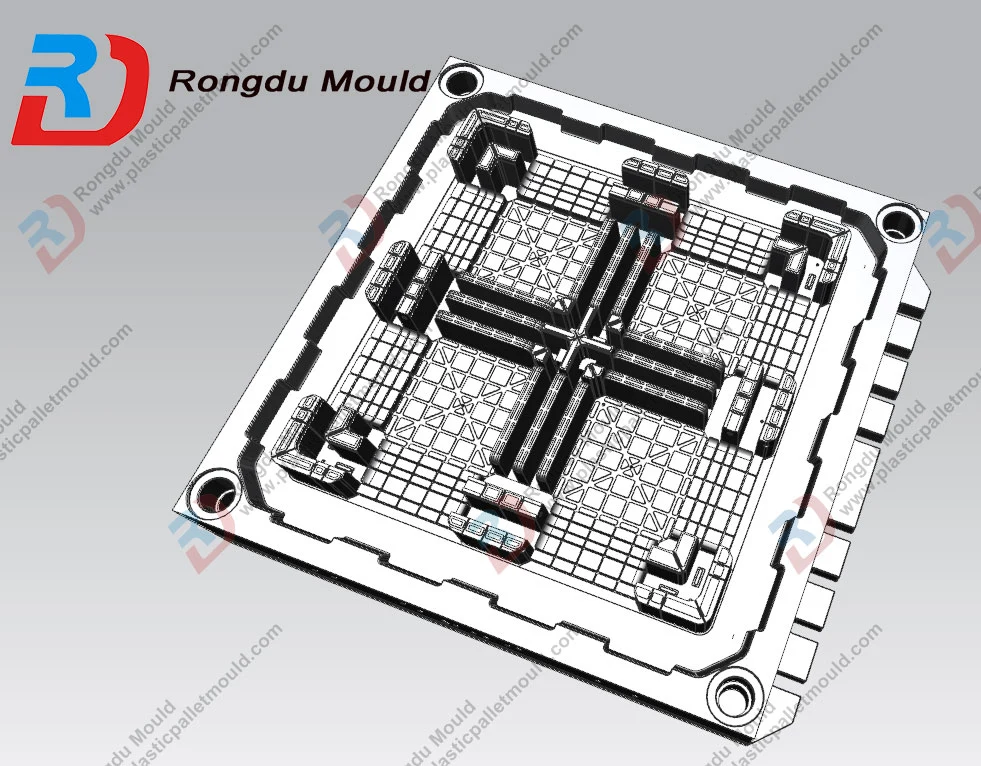 1100*1100*150mm Lightable Window Plastic Pallet Mold