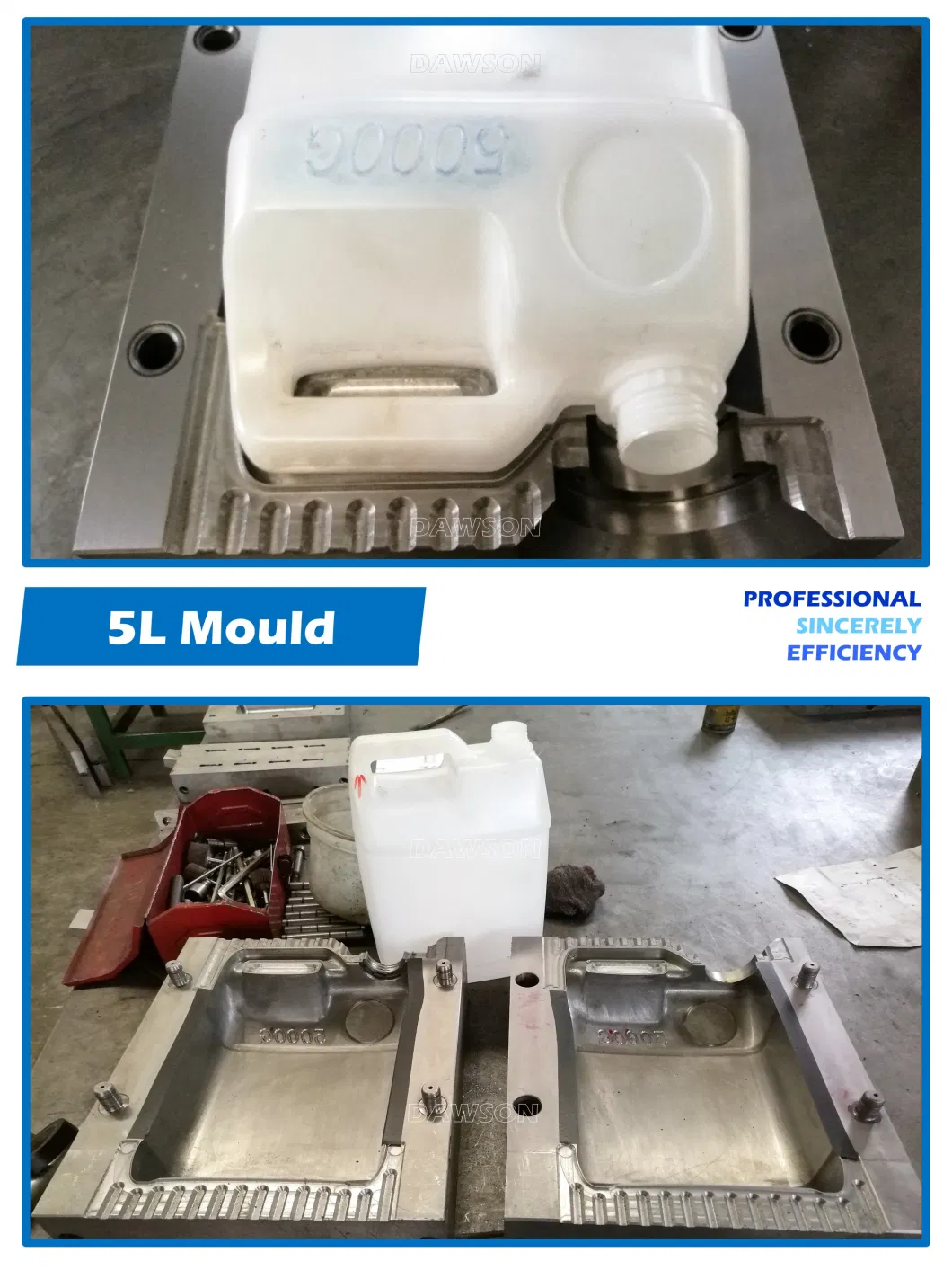 HDPE Jerry Can High Speed Plastic Injection Molding