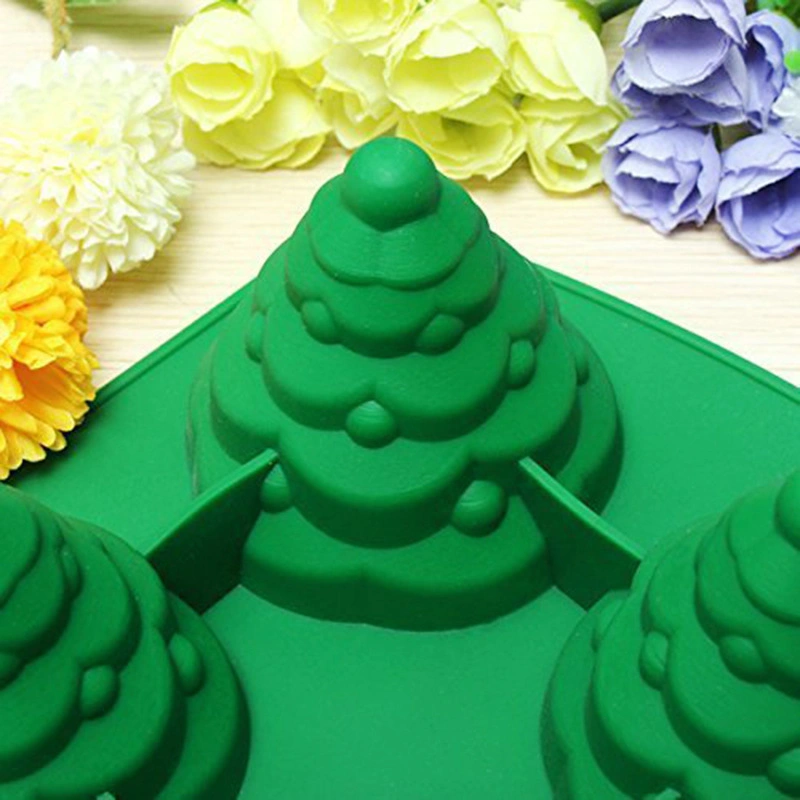 12 Cavities Food Grade Silicone Christmas Tree Shape Cake Mold Baking Tools