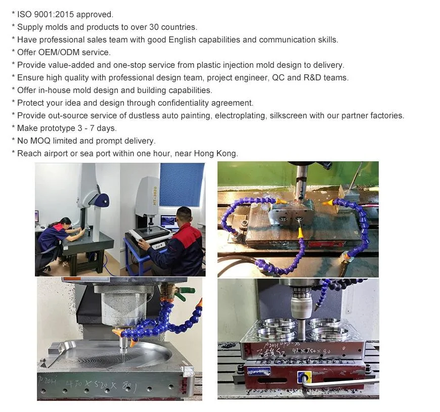 Car Interior and Exterior Mold Supply Ts16949 Certificated ISO9001 Plastic Molder