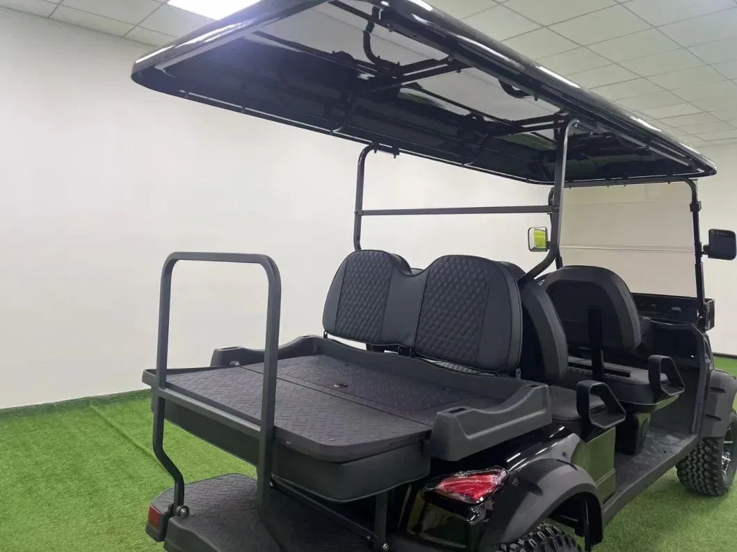 2024 New Style Blackroof Large Storage +2 Seater Electric Golf Cart