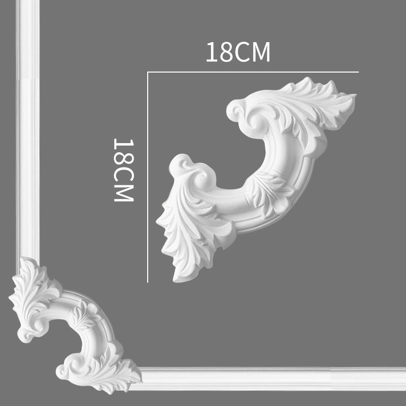 Factory Wholesale Plastic Cornice Decorative PU Molding Polyurethane Corner Molding for Ceiling