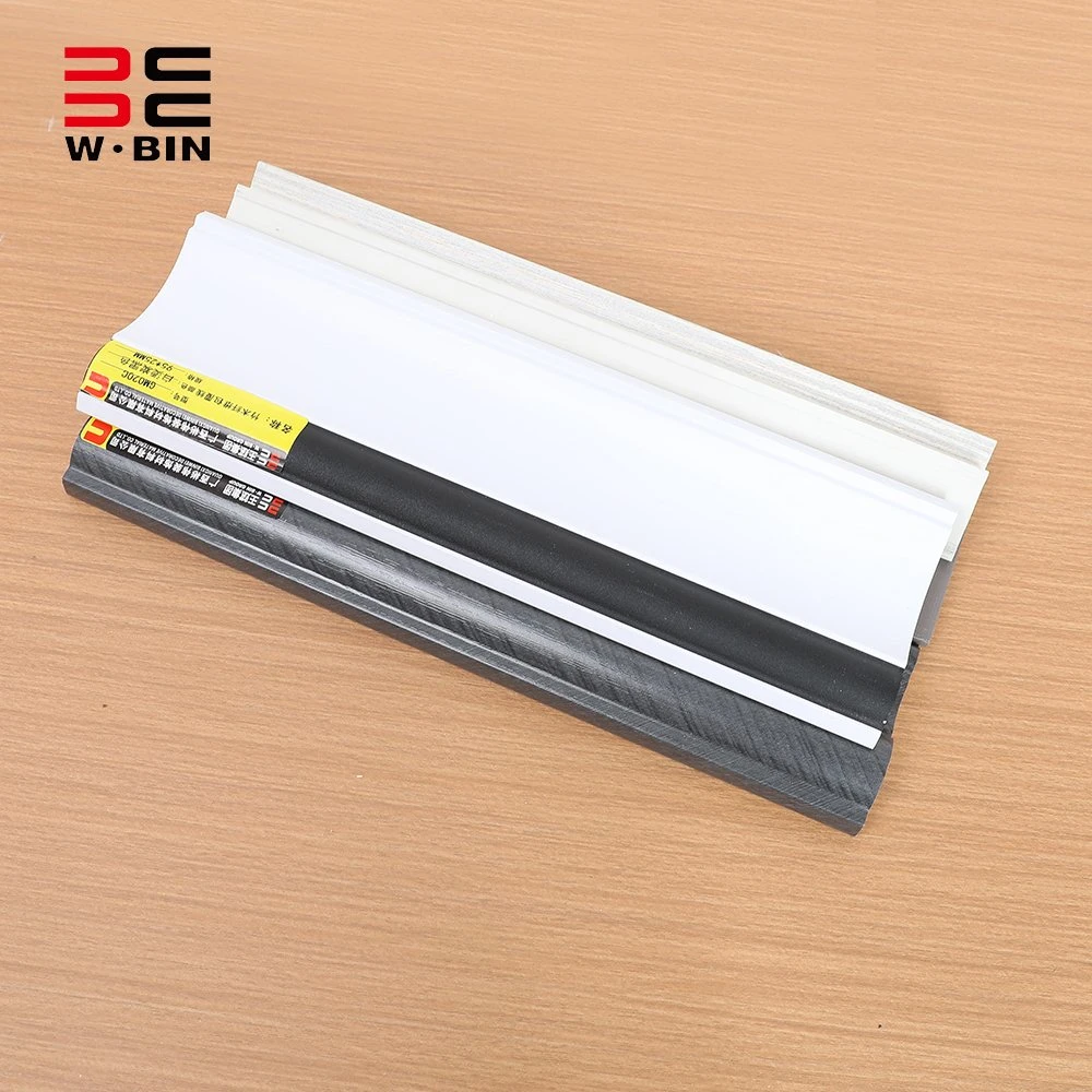 Wangbin Black Yin Angle Line PVC Coated WPC Corner Moulding