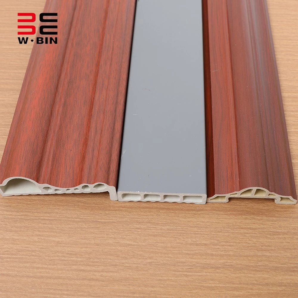 Wangbin Black Yin Angle Line PVC Coated WPC Corner Moulding