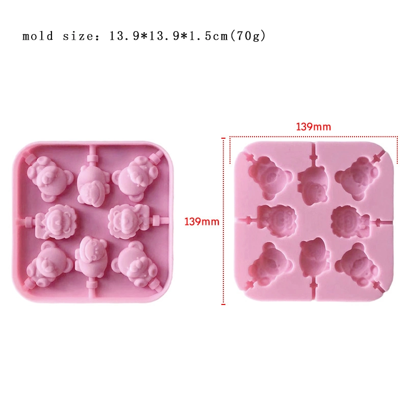 Factory Wholesale Multi Styles Cartoon Shape DIY Candy Chocolate Silicone Molds