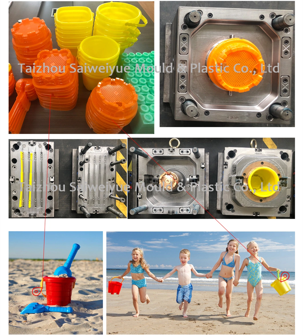 Baby Playing Water Plastic Bucket Mold Children Toy Sand Pail Injection Mould