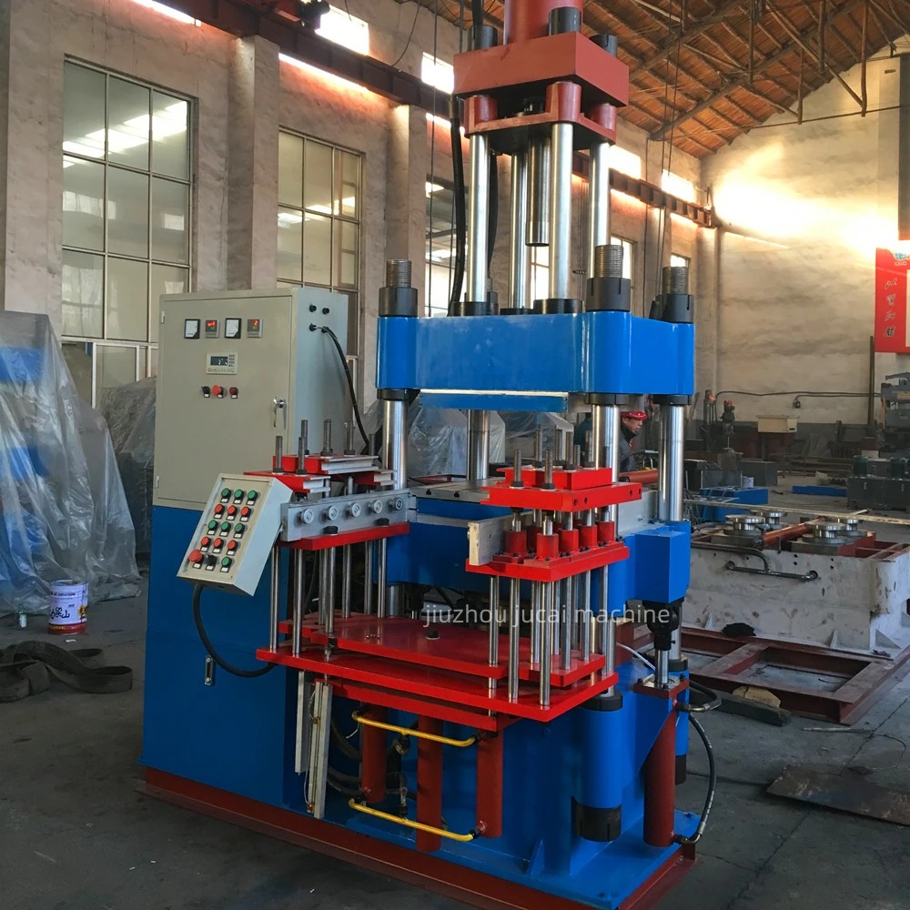 Automatic Material Feeding Rubber Heat Transfer Molding Press Machine, Rubber Hydraulic Vulcanizing Press, Silicone Rubber Injection Press