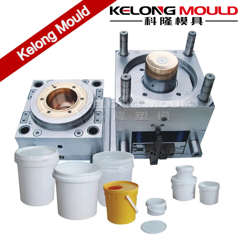 HDPE PP Pail Bucket Plastic Injection Mold Custimized by Kelong Mould