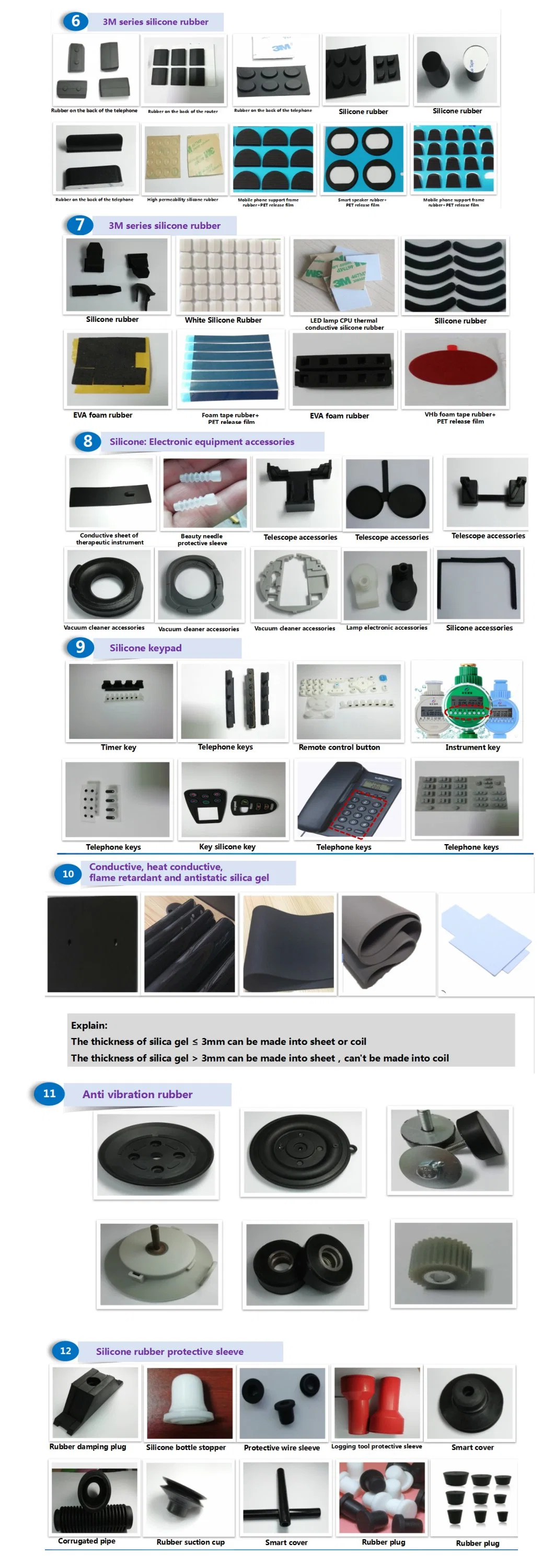 Custom Design Silicon Rubber Mold Vacuum Casting Silicone Molding Plastic Electric Forming Parts