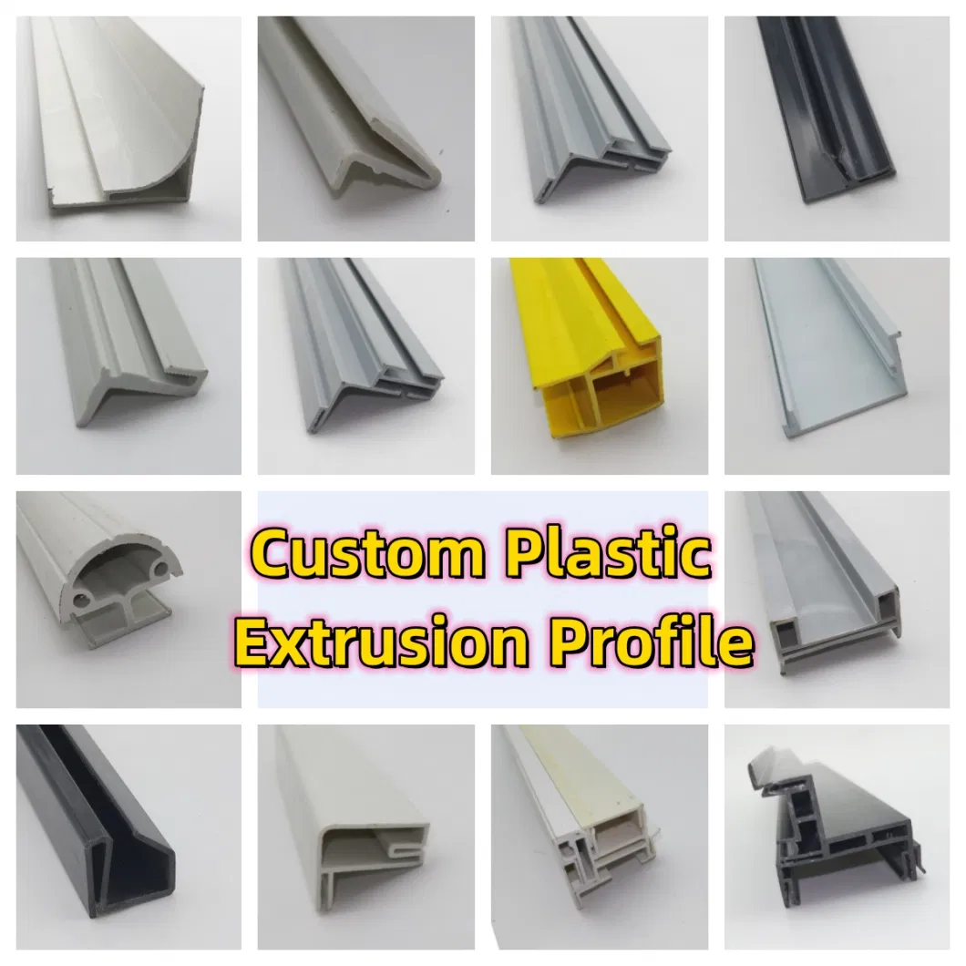 Plastic Extrusion U Channel L Channel Strip Plastic Extrusion Molding for Customize