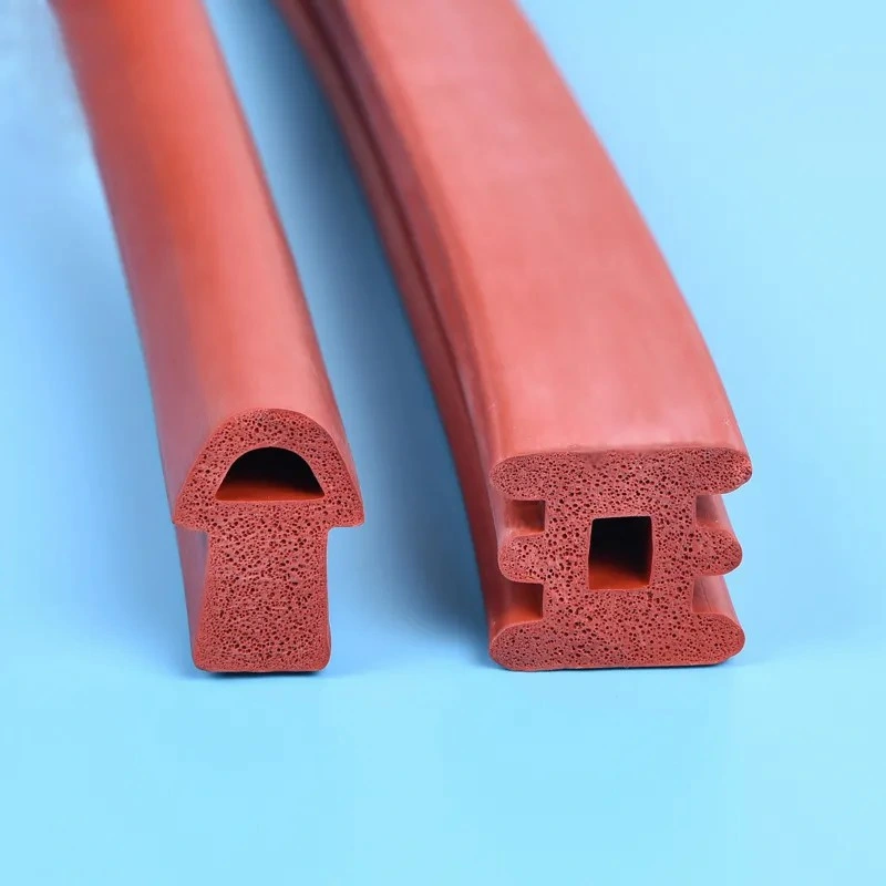 OEM Silicone Cord Silicone Extrusion Molding Strip Extruded Rubber Profile Rubber Sponge