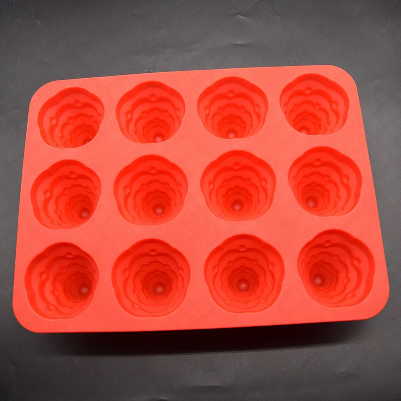 12 Cavities Food Grade Silicone Christmas Tree Shape Cake Mold Baking Tools