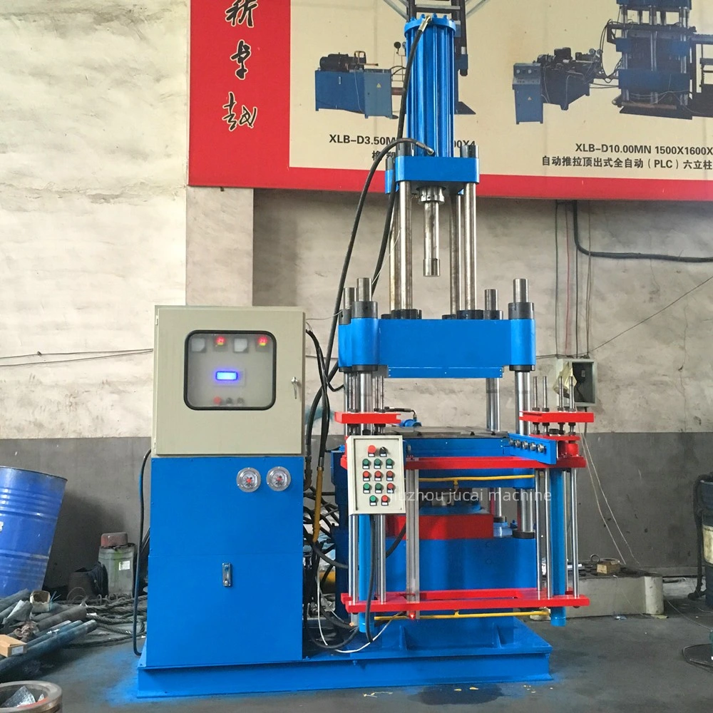 Automatic Material Feeding Rubber Heat Transfer Molding Press Machine, Rubber Hydraulic Vulcanizing Press, Silicone Rubber Injection Press