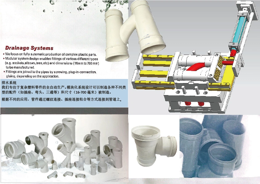 Sy PVC Pipe Fitting Mould Plastic Injection Molding