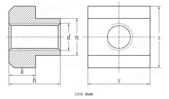 Stainless Steel Hex Washer Head Flange Bolt and Nut T-Nut