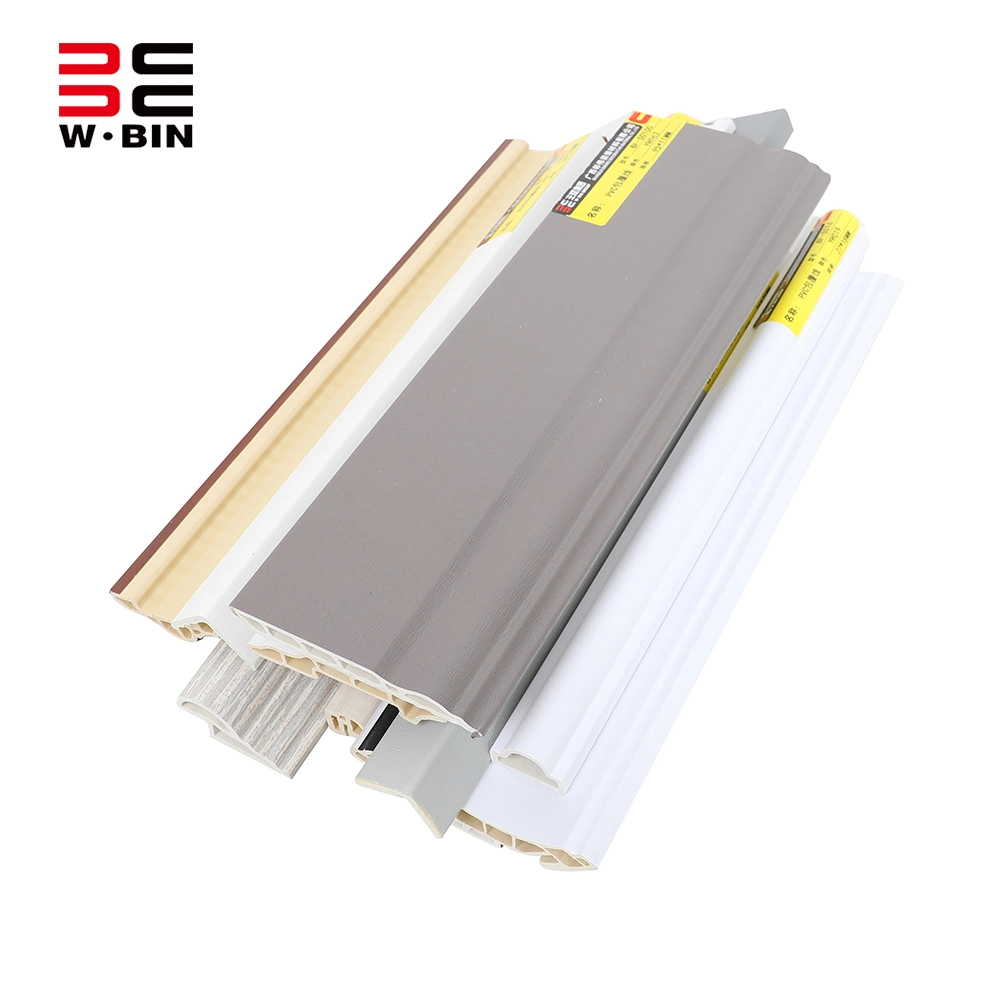 Wangbin Black Yin Angle Line PVC Coated WPC Corner Moulding