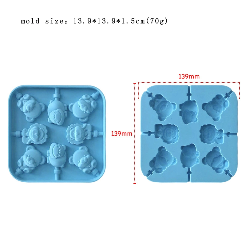 Factory Wholesale Multi Styles Cartoon Shape DIY Candy Chocolate Silicone Molds