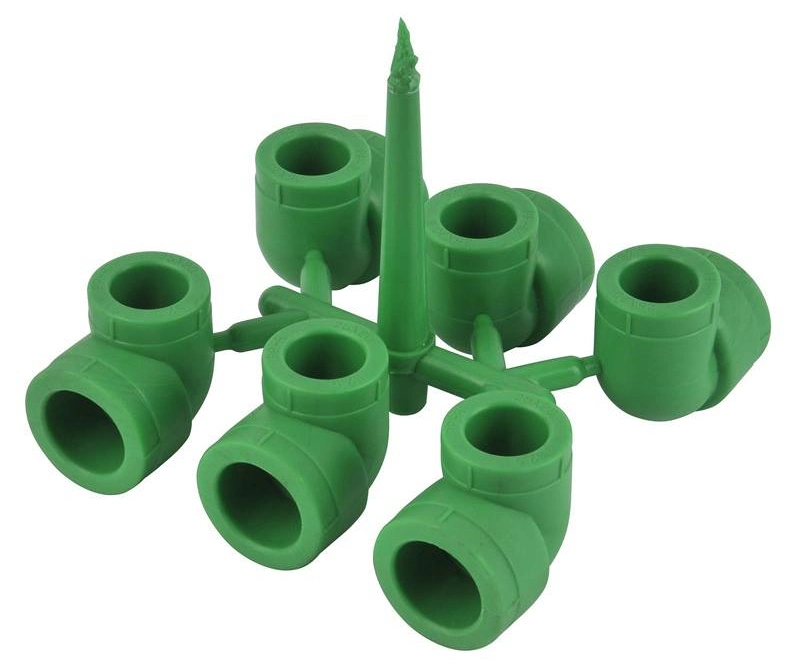 Plastic Injection PVC / PPR / PP Pipe Fitting Mould Elbow Tee Injection Molding