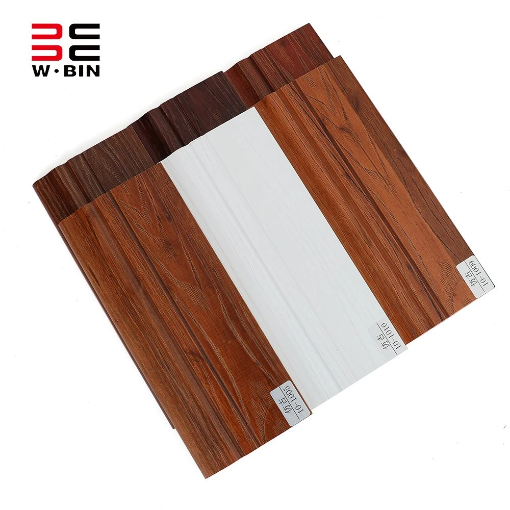 Wholesale Skirting Board Wood Pattern PVC Skirting Mold for Indoor Decorative