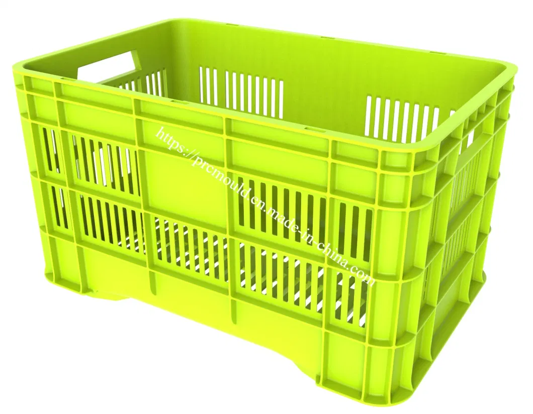 Custom Plastic Resin Crate Mold Fruit Basket/Plastic Frame/Turnover Box Injection Mold.