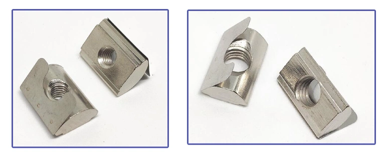 T Nut with Spring Sheet for 4040 Series European Standard Aluminum Profiles