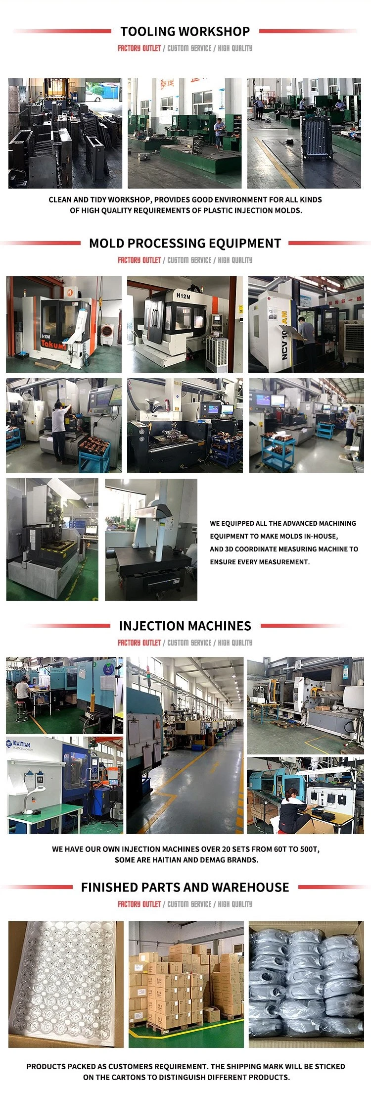 Precision Mold Plastic Injection Mould Service Tool Maker