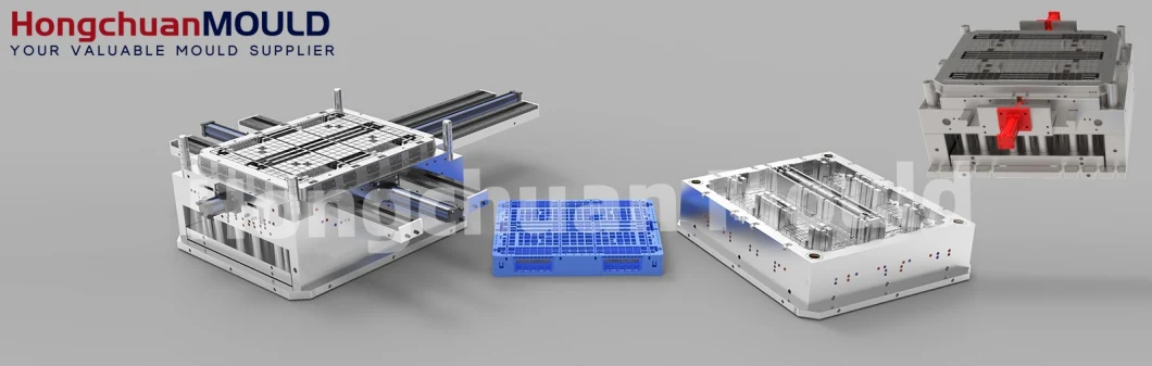 Heavy Duty Euro HDPE Large Stackable Reversible Plastic Pallet Moulds