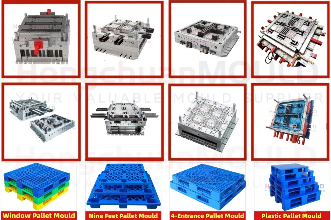 Heavy Duty Euro HDPE Large Stackable Reversible Plastic Pallet Moulds