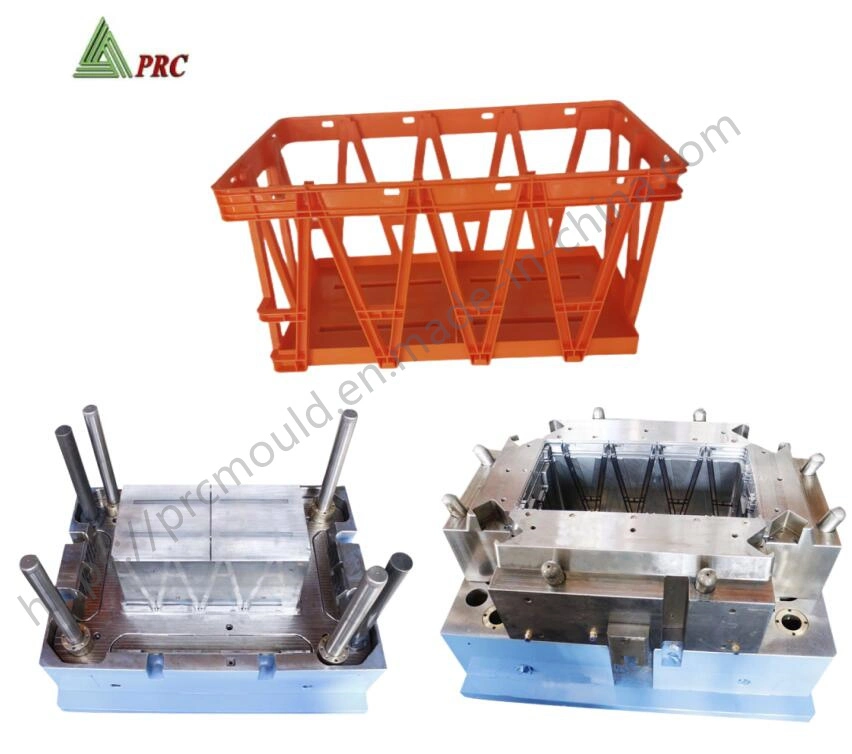 Custom Plastic Resin Crate Mold Fruit Basket/Plastic Frame/Turnover Box Injection Mold.