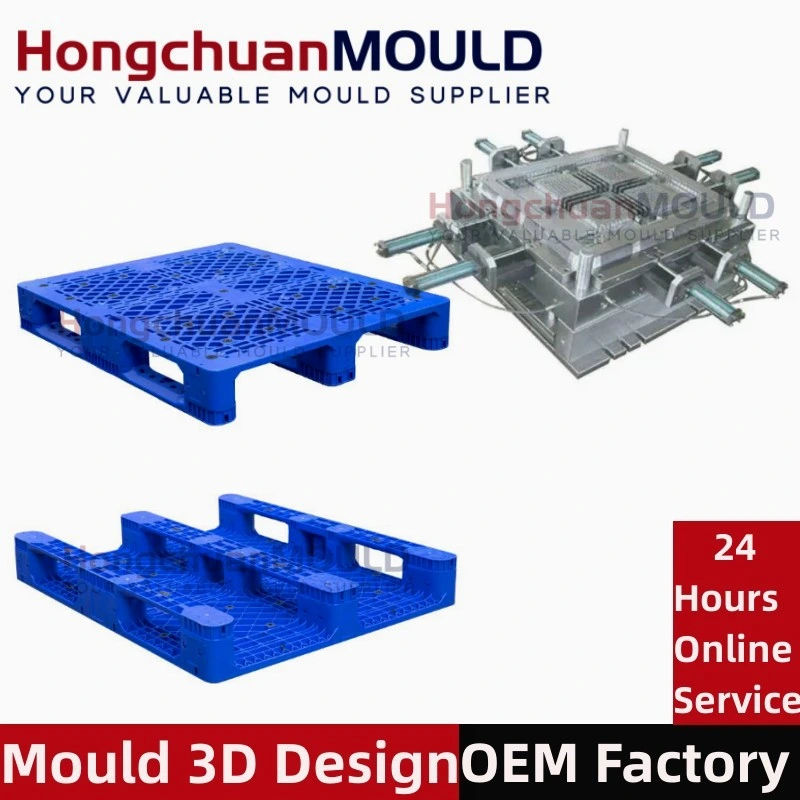 Heavy Duty Euro HDPE Large Stackable Reversible Plastic Pallet Moulds