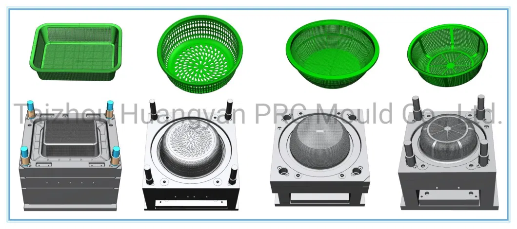 Washing Fruit Vegetable Basket Plastic Injection Mould Maker