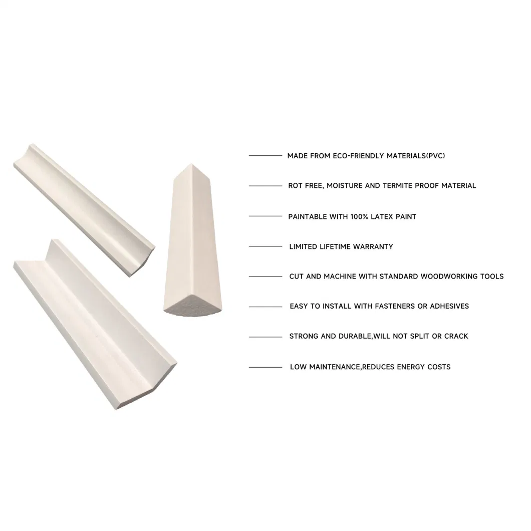 PVC Profiles PVC Corner Moulding for Home Decoration
