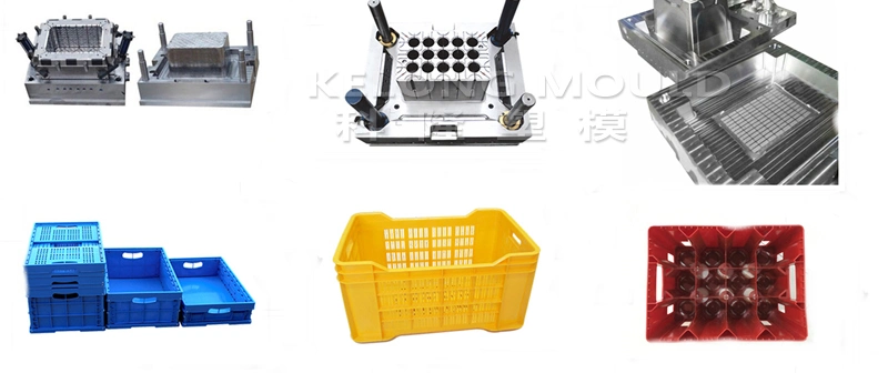 Plastic Resin Crate Mold Tool Storage Turnover Box Injection Mould