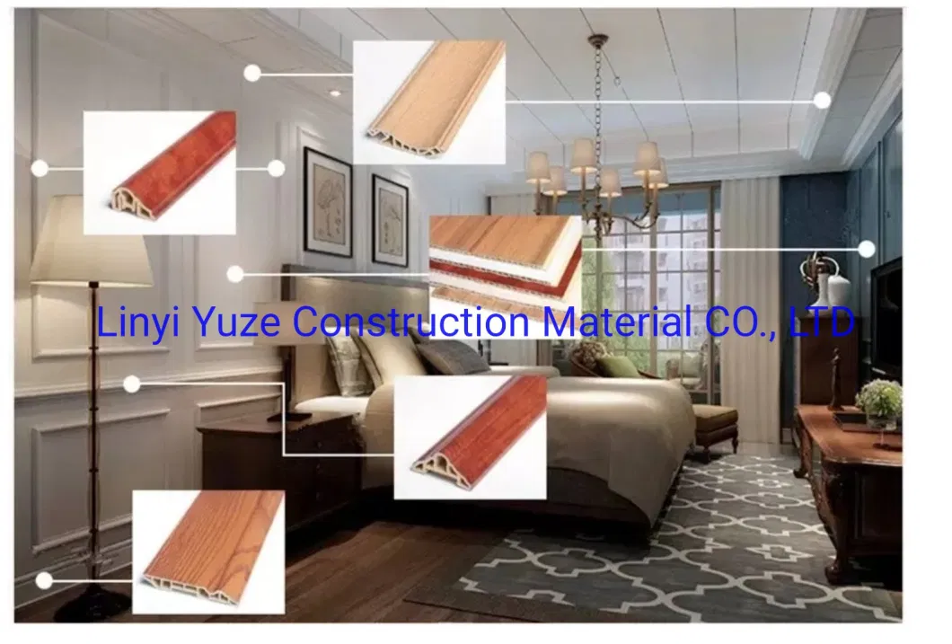 Wall Panel Finishing Trim Moulding Line White Clean Plastic Wholesale Crown Molding Decorative PVC