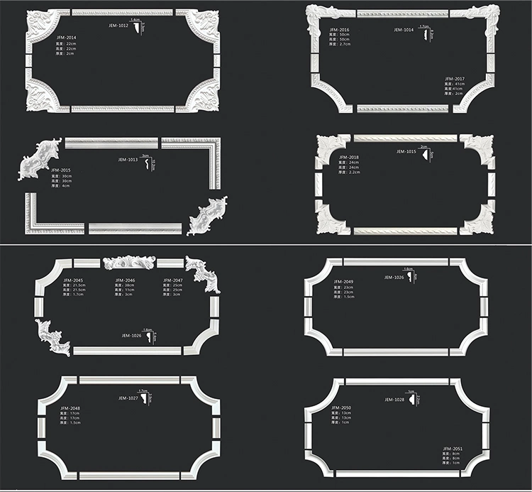 Factory Wholesale Plastic Cornice Decorative PU Molding Polyurethane Corner Molding for Ceiling
