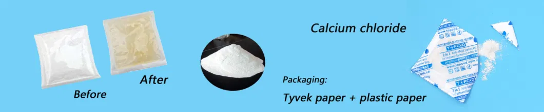 Super Dry Calcium Chloride Desiccant Mold Prevention for Garments Packing 2g-100g