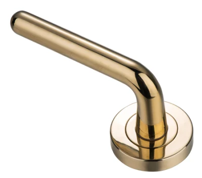 Hot Sell Zinc Die-Casting Polishing Round Rosette Door Lever Handle