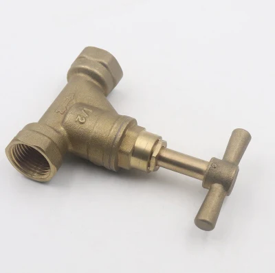 Customized Brass Forged Nickel Plated Bibcock Bathroom Basin Washing Machine Wall Taps