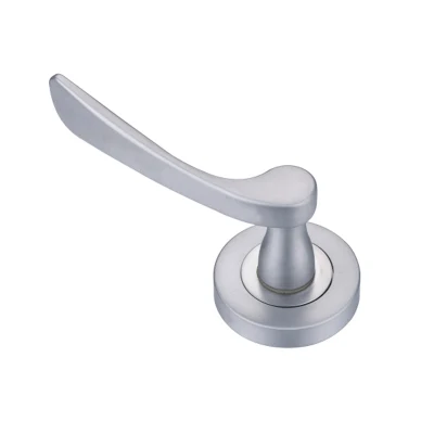 Zinc Alloy Die-Casting Screw Round Rosette Tube Door Hardware Lever Handle