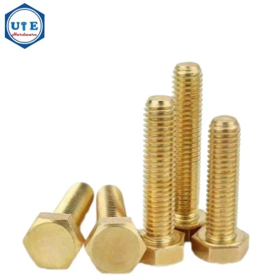 Brass Hexagon Bolt of Set Accessories with Hexagon Screw Nut