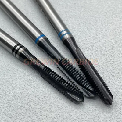 Grewin&Cowee-High Quality Hsse HSS-Pm Machine Taps Spiral Point Tap DIN371 DIN376 with Blue Ring for Through Hole for Stainless Steel, Nickel Alloy, Titanium