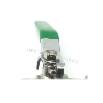3/4inch Water Lever Type Green Handle Nickel Plated Bsp Brass Garden Tap with Hose Plug