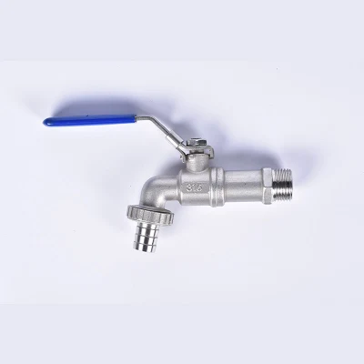 Single Handle Double Outlet Multi-Function Outdoor Water Valve Brass Faucet Bibcock Washing Machine Water Tap