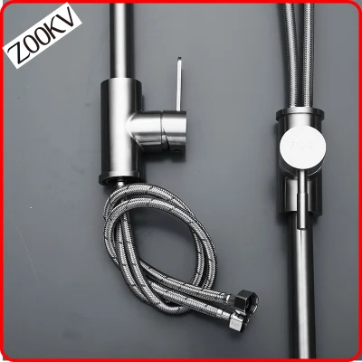 304 Stainless Steel Kitchen Bathroom Toilet Basin Water Hand Sink Mixer Tap Kitchen Sink Faucet Set