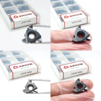 Speed Carbide PVD Coated Threading Tool Thread Cutting Insert 06IR 08er 16er 16IR 27IR 1.5tr 2tr 2.5tr 3tr Tool Parts Carbide Insert CNC Lathe Tool Cutting
