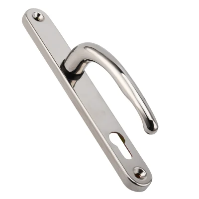 Gold PVD Europe Zinc Alloy Lever Door Handle on Round Rose