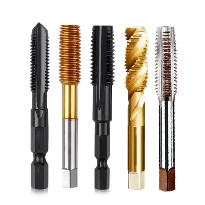 Solid Carbide HSS 4 Way M48 Screw Metric Taps Metric Spiral Flute Threading Tap and Die Set